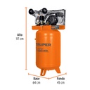 Compresor vertical 120 L, 4 HP (potencia máxima ), 220 V