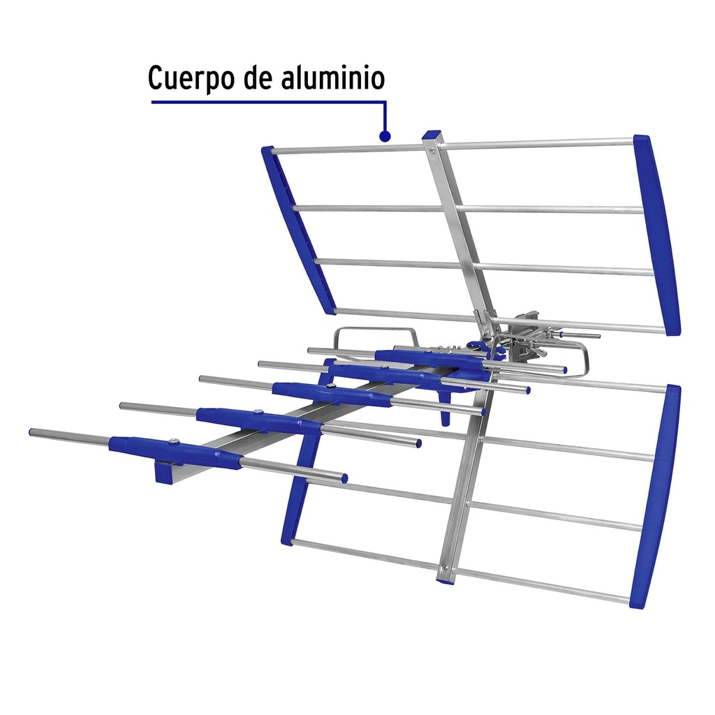 Antena aérea para exterior, 8 elementos, Volteck