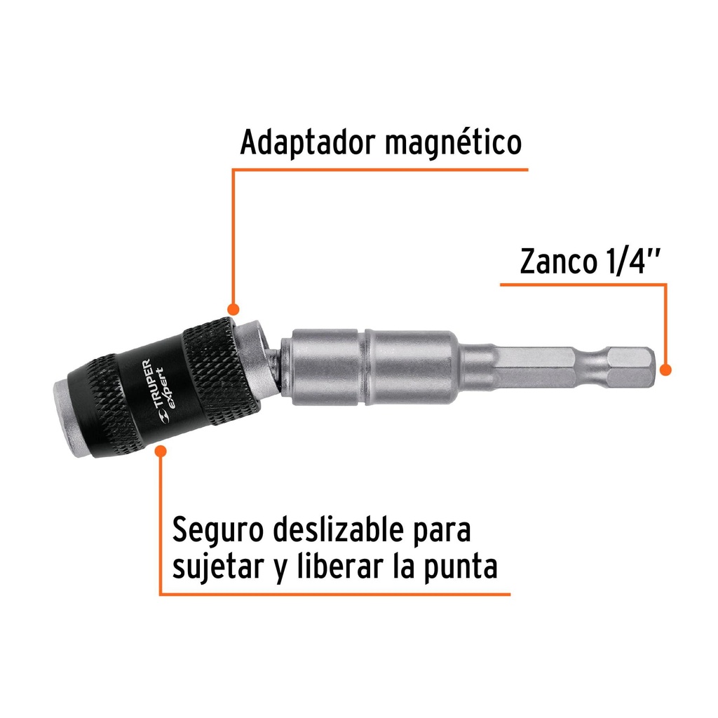 Adaptador articulado de 120 mm magnético para puntas, Expert