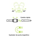 Adaptador articulado de 90 mm magnético para puntas, Expert