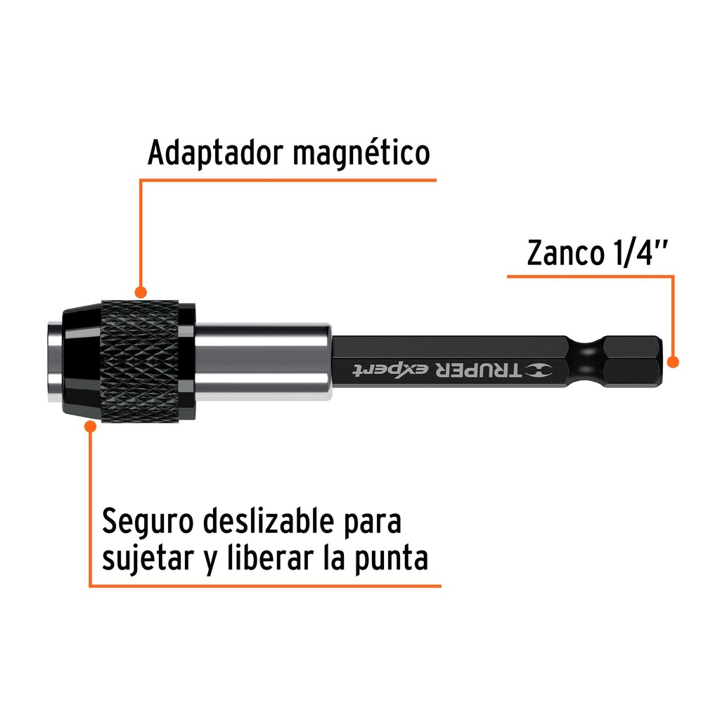 Adaptador de 75 mm magnético para puntas, Expert