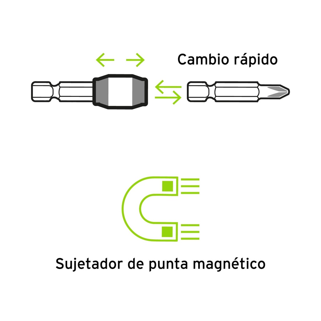 Adaptador de 75 mm magnético para puntas, Expert