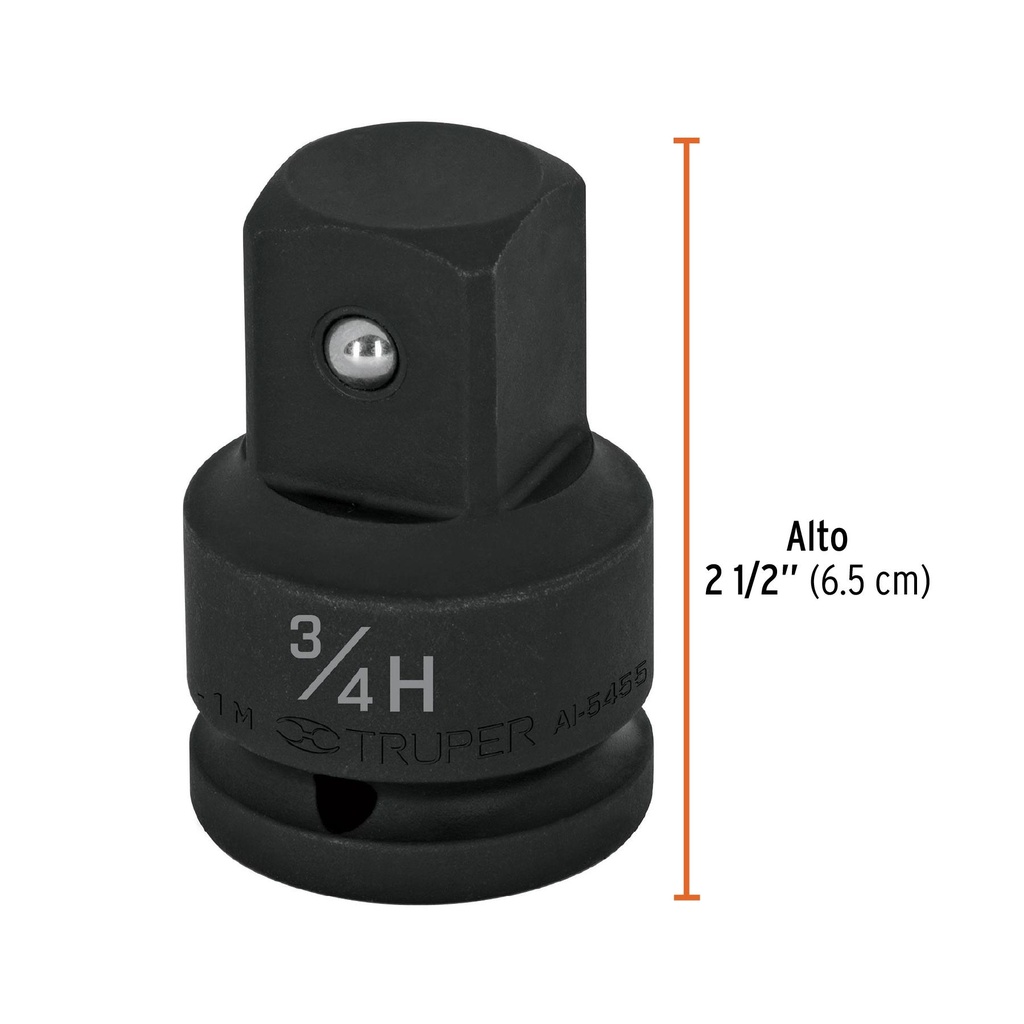 Adaptador de Impacto 3/4' (H) x 1' (M), Truper