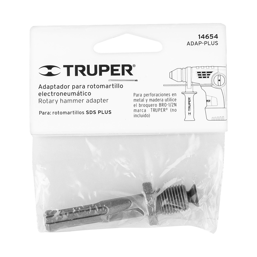 Adaptador para rotomartillos, SDS PLUS, Truper