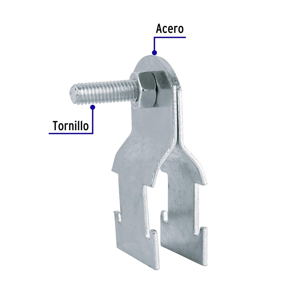 Abrazadera para unicanal 1/2 ', Volteck