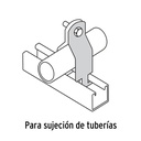 Abrazadera para unicanal 1/2 ', Volteck