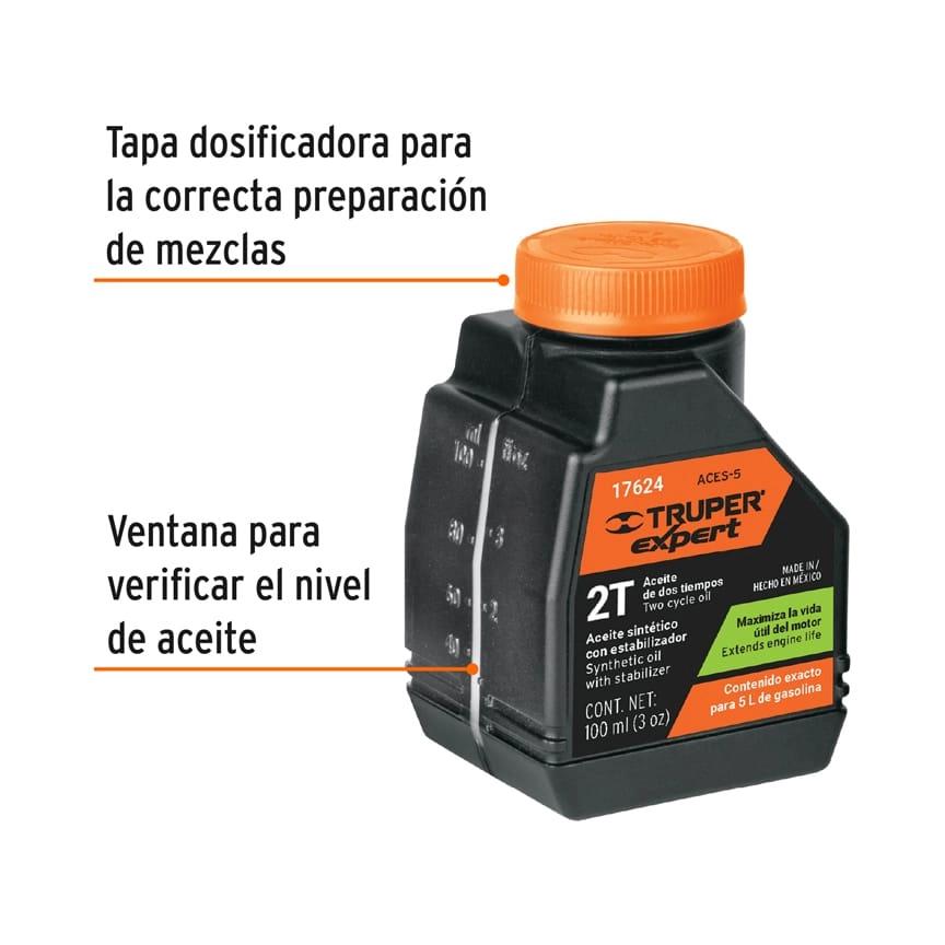 Aceite sintético para motor de 2 tiempos, 100 ml