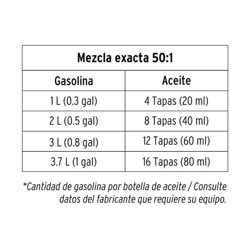 Aceite sintético para motor de 2 tiempos, 400 ml