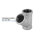 Yee sencilla 1-1/2' acero galvanizado, Foset