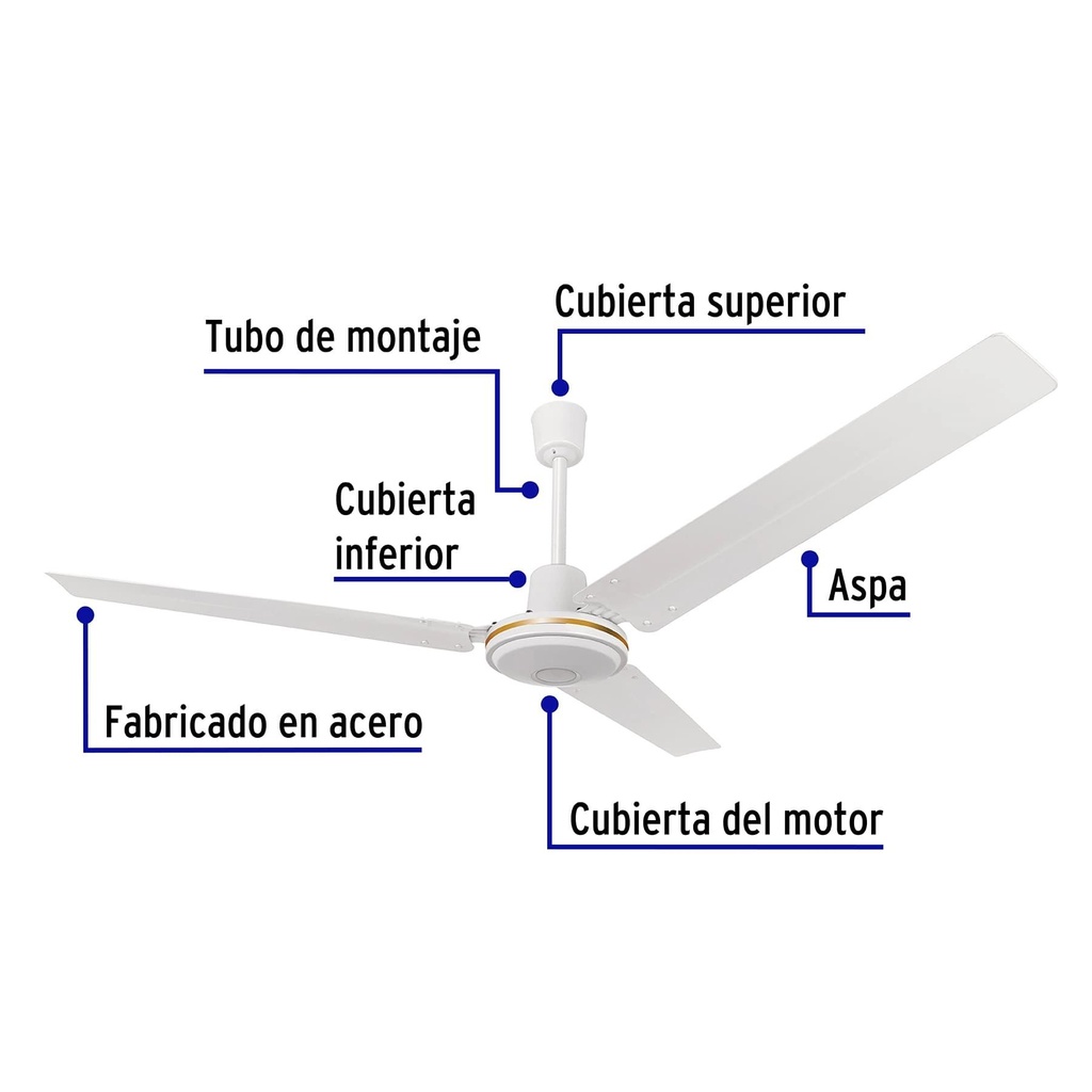 Ventilador de techo, 56', Volteck