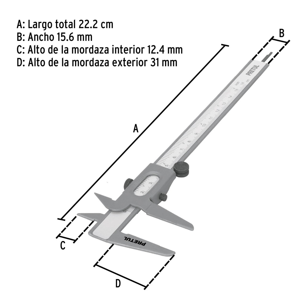 Vernier de 6', Pretul