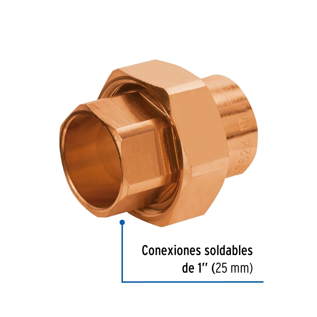 Tuerca unión de cobre de 1', Foset Basic