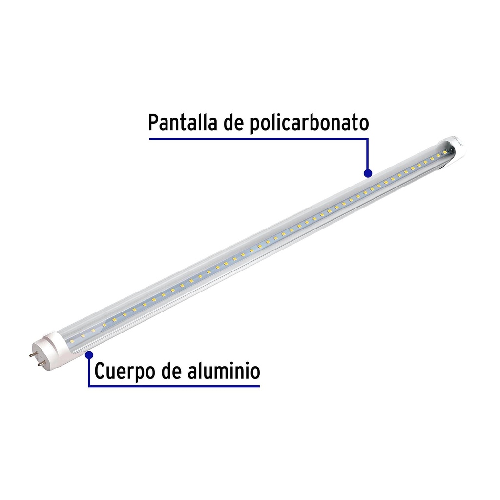 Tubo de LED T8 9 W base G13 pantalla policarbonato, Basic