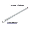 Tubo de LED T8 9 W base G13 pantalla policarbonato, Volteck