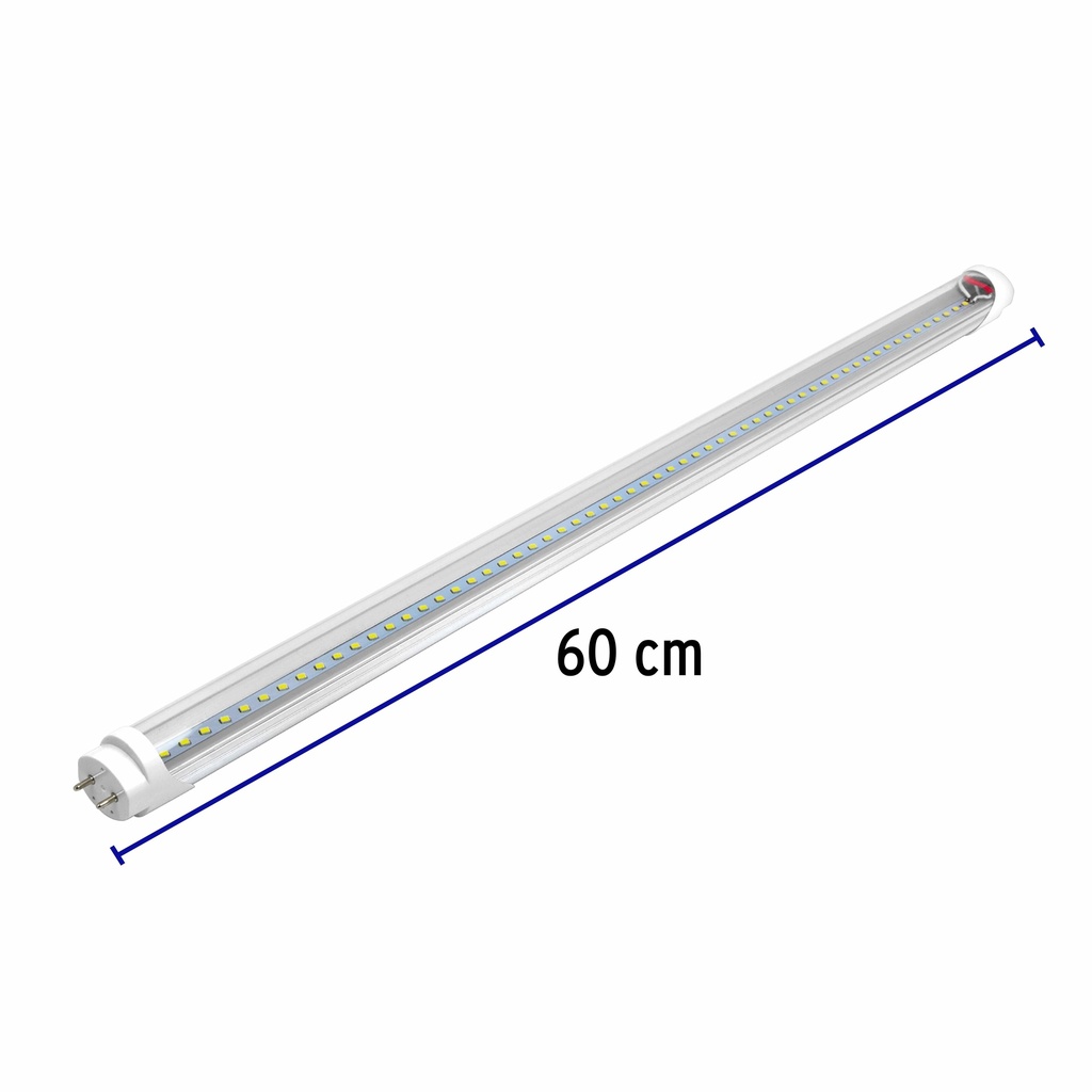 Tubo de LED T8 9 W base G13 pantalla policarbonato, Volteck