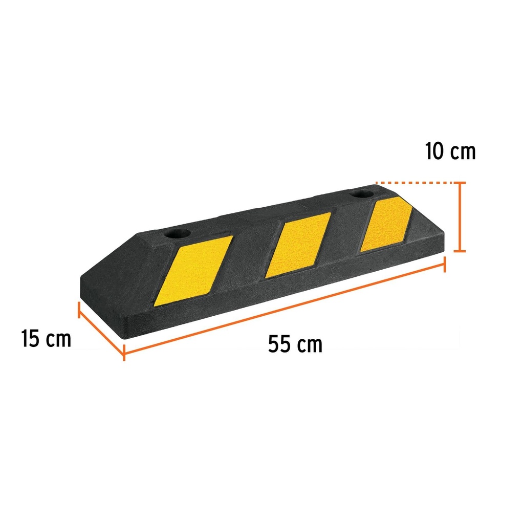 Tope de 55 cm para estacionamiento, Truper