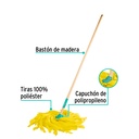 Trapeador ligero de microfibra con bastón de 120 cm, Klintek