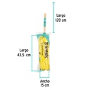 Trapeador ligero de microfibra con bastón de 120 cm, Klintek