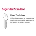 Combo cerraduras, llave-llave, latón brillante, Hemex Basic