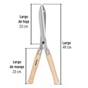 Tijera para poda 48 cm mangos de madera, Pretul