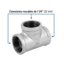 Tee sencilla 1-1/4' acero galvanizado, Foset