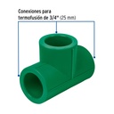 Tee sencilla de PPR 3/4', Foset