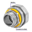 Conector recto 1/2' para tubo liquid tight, Volteck