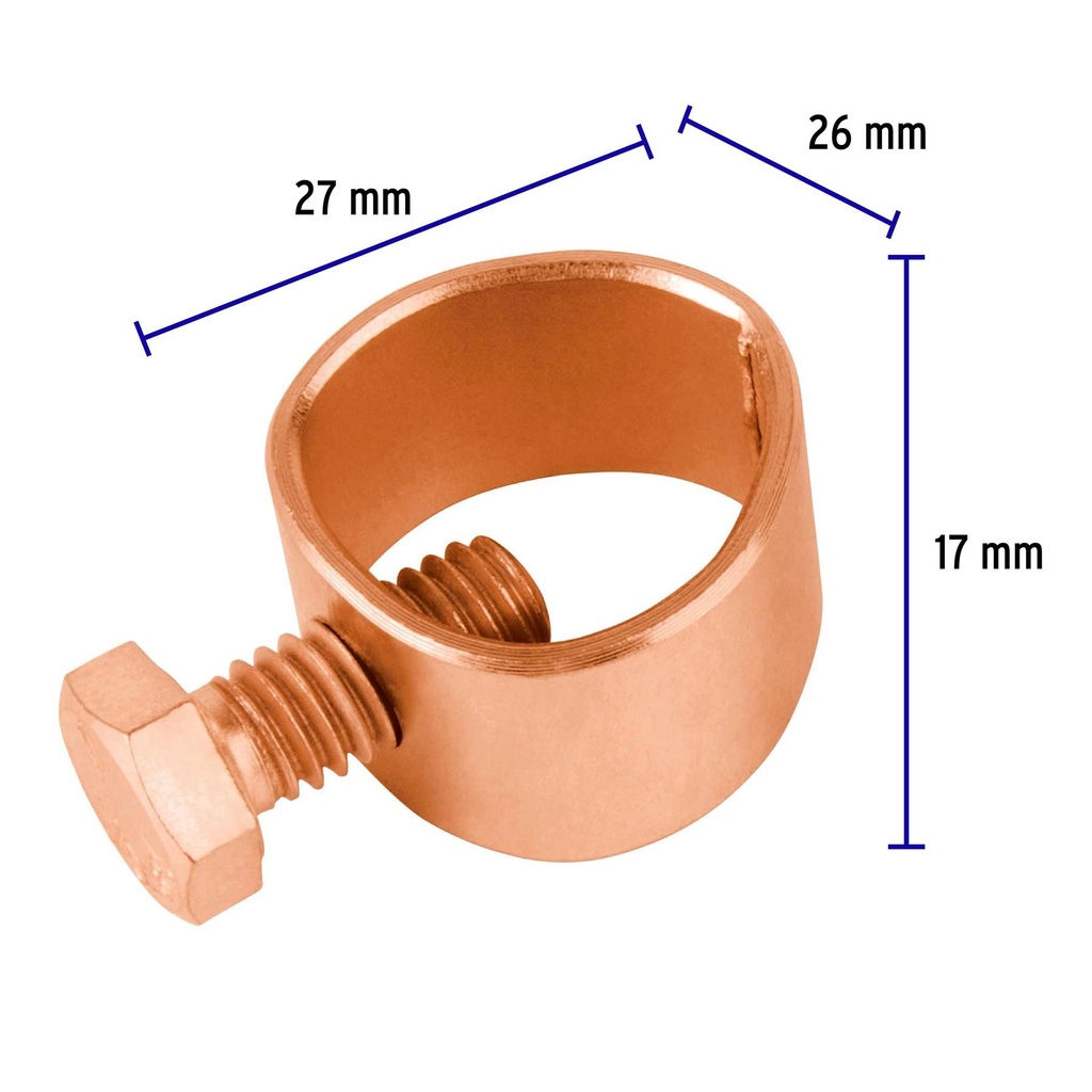 Conector para varilla a tierra, Volteck