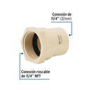 Conector hembra CPVC 1-1/4', Foset