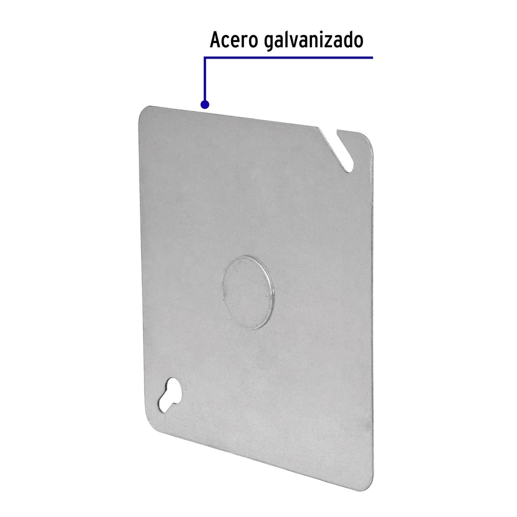 Tapa de 4' x 4' para caja cuadrada reforzada, Volteck