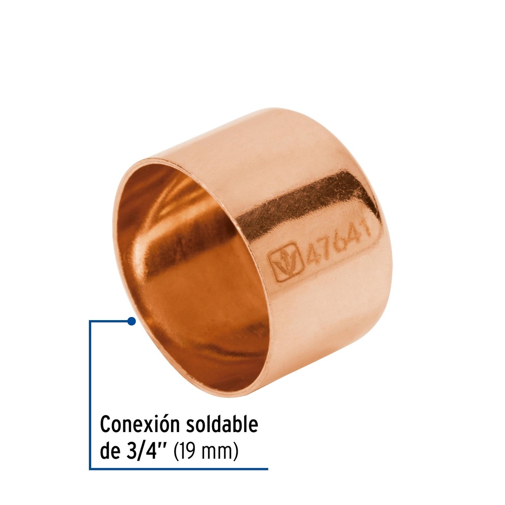 Tapón capa de cobre de 3/4', Foset Basic