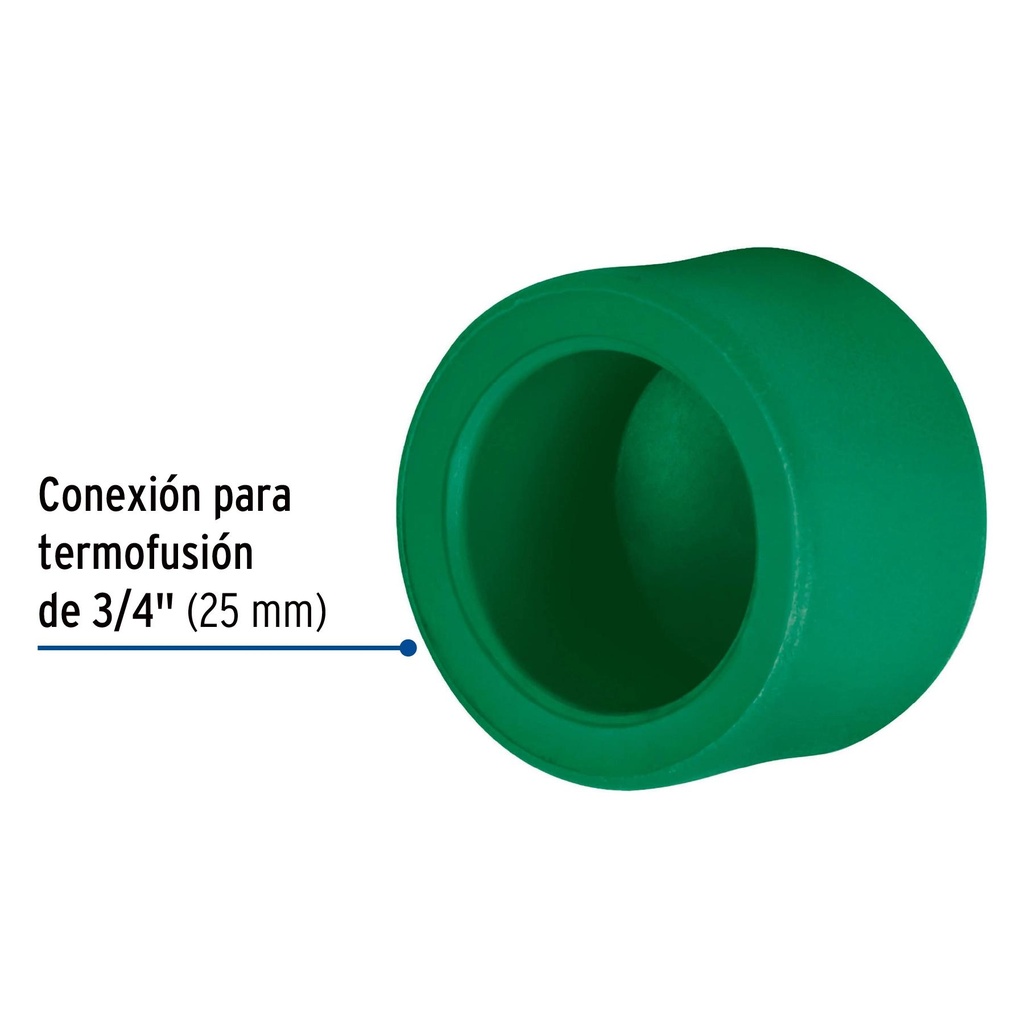 Tapón de PPR 3/4', Foset