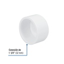 Tapón de PVC 1-1/4', Foset