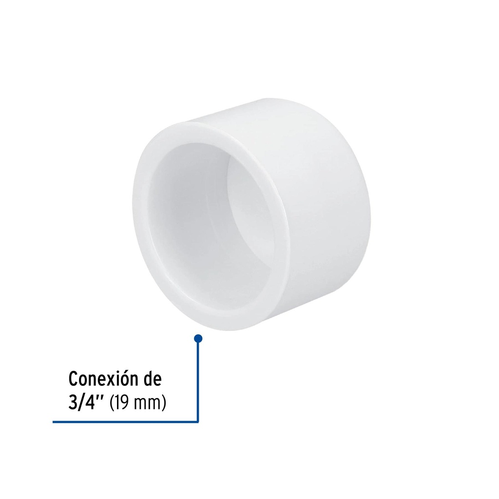 Tapón de PVC 3/4', Foset