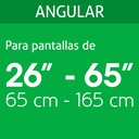 Soporte para pantallas de 26' a 65' con movimiento angular