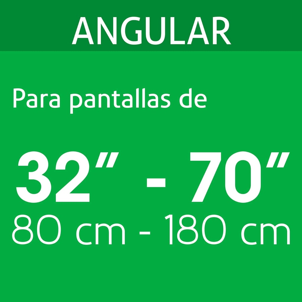 Soporte para pantallas de 32' a 70' con movimiento angular