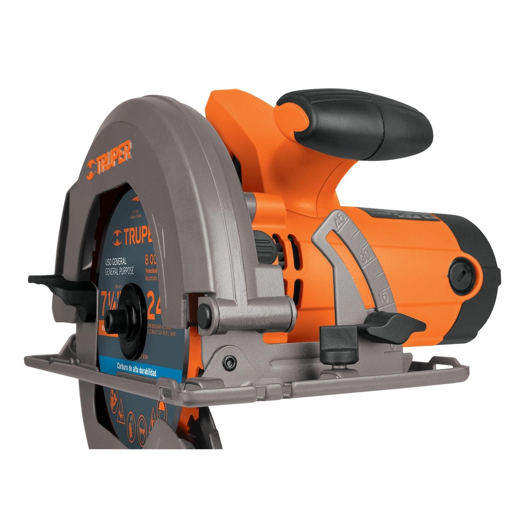 Sierra circular 7-1/4' 1500 W, profesional, Truper