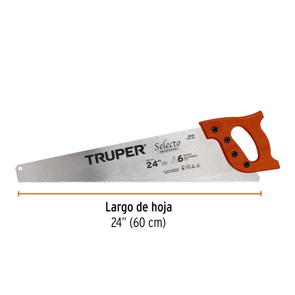 Serrucho 24' Selecto, 6 DPP, Truper