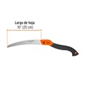 Serrucho plegable 10' hoja curva 5 DPP mango plástico,Truper