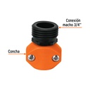 Conector 1/2' macho de ABS para manguera, Truper