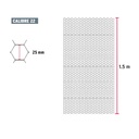 Rollo de malla hexagonal 45m x 1.5m calibre 22 abertura 25mm