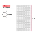 Rollo de malla hexagonal 45mx1.5m calibre 20 abertura 50mm