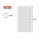 Rollo de malla hexagonal 45mx1.75 m calibre 20 abertura 38mm