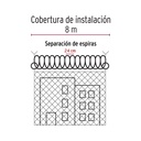 Rollo de púa concertina alta seguridad, 45 cm diámetro