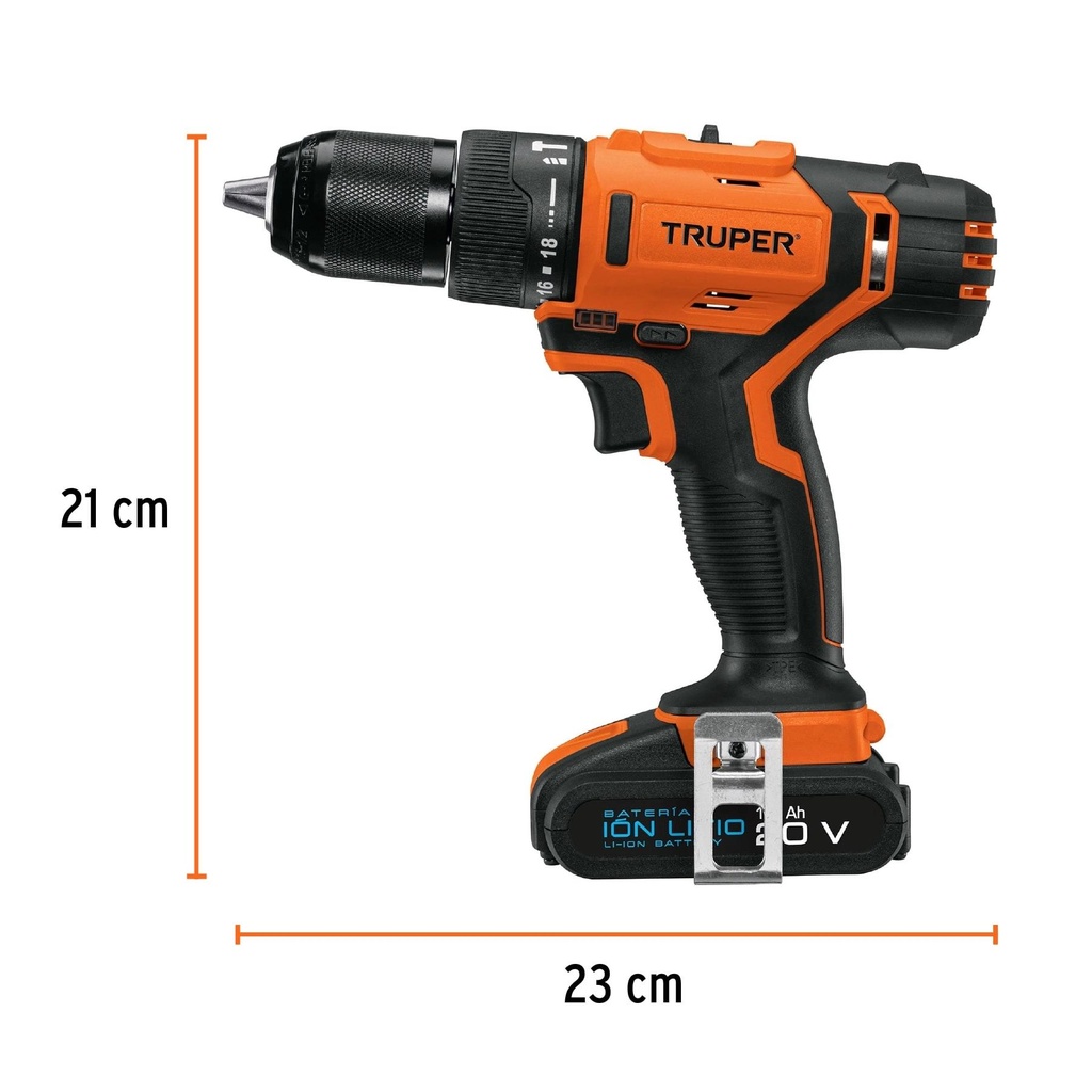 Rotomartillo inalámbrico 1/2', 20 V, Truper