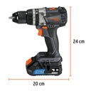 Rotomartillo inalámbrico 1/2', 20V, sin carbones, Truper MAX