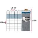 Rollo de 30 m x 0.75 m de malla mosquitera plástica gris