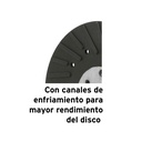 Respaldo para discos de lija 4-1/2', eje 5/8-11, Truper