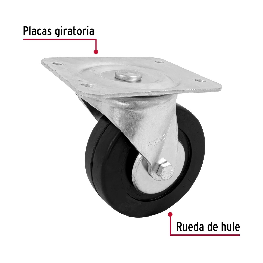 Rodaja hule 6', placa giratoria con balero, carga 150 kg