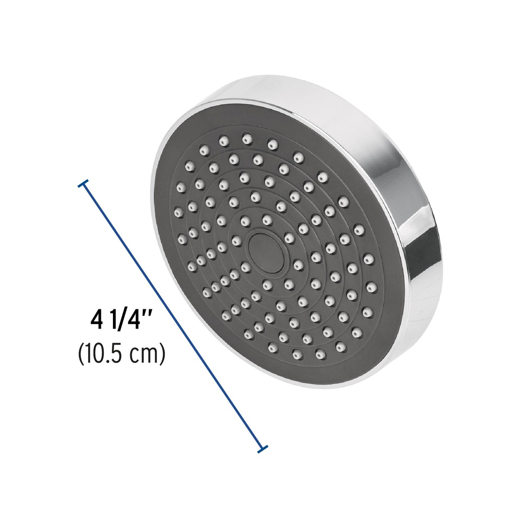 Regadera redonda de ABS 4-1/4' sin brazo, Foset Basic